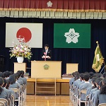 緑井小学校卒業式　18日